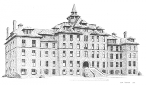 Drawing of Harstad Hall